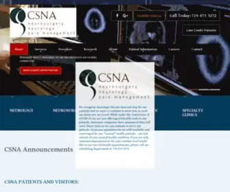 Csneuro.com(Colorado Springs Neurological Associates) Screenshot