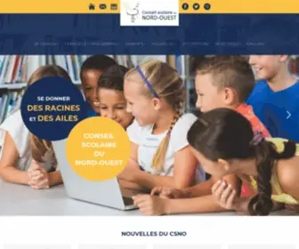 Csno.ab.ca(Accueil du Conseil scolaire du Nord) Screenshot