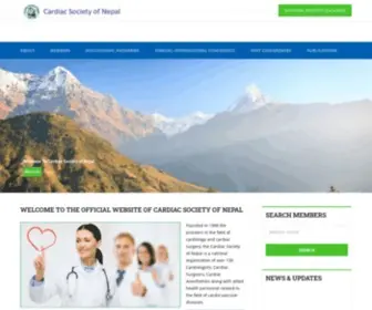 CSN.org.np(Cardiac Society of Nepal) Screenshot