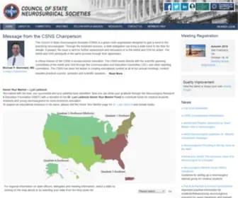 CSnsonline.org(Council of State Neurosurgical Societies) Screenshot