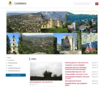 Csobanka.hu(Címlap) Screenshot