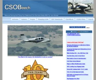 Csobeech.com(Beechcraft Operating & Ownership Tips & Blog) Screenshot