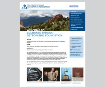 Csof.org(Colorado Springs Osteopathic Foundation) Screenshot