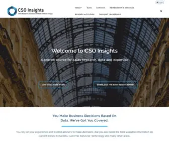 Csoinsights.com(A proven source for sales research) Screenshot