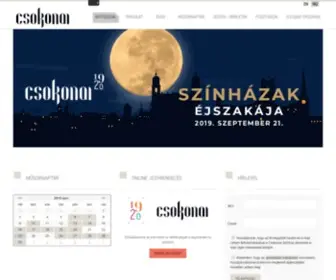 Csokonaiszinhaz.hu(Színház) Screenshot