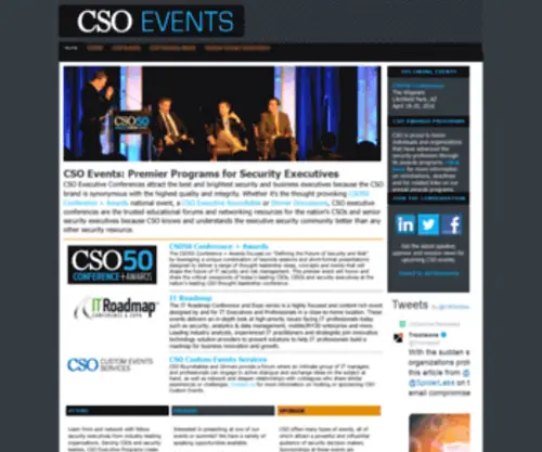 Csoperspectives.com(CSO50 Conference) Screenshot