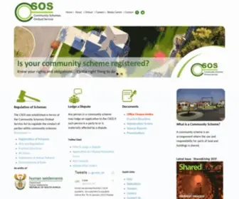 Csos.org.za(The Community Schemes Ombud Service) Screenshot