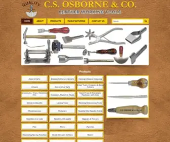 Csosborneleathertools.com(Osborne Leather Tools) Screenshot