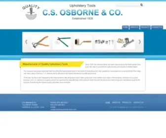 Csosborneupholsterytools.com(Osborne Upholstery hand tools) Screenshot