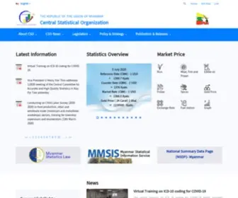 Csostat.gov.mm(Csostat) Screenshot