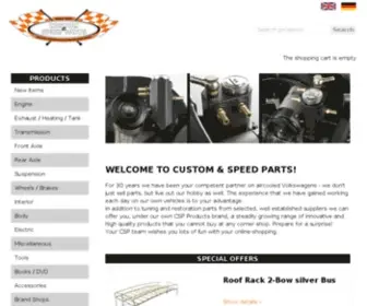 CSP-Shop.com(Custom & Speed Parts) Screenshot