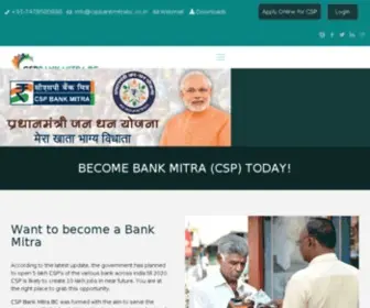 CSpbankmitrABC.co.in(CSP Bank Mitra BC) Screenshot