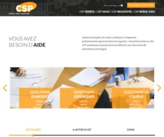 CSP.ch(Les Centres sociaux protestants (CSP)) Screenshot