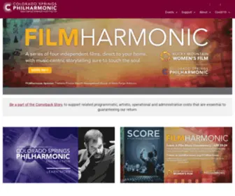 CSphilharmonic.org(Colorado Springs Philharmonic) Screenshot