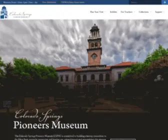 CSPM.org(Colorado Springs Pioneers Museum) Screenshot