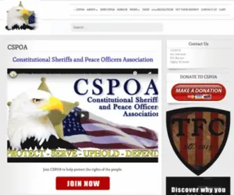 Cspoa.org(Constitutional Sheriffs and Peace Officers Association) Screenshot
