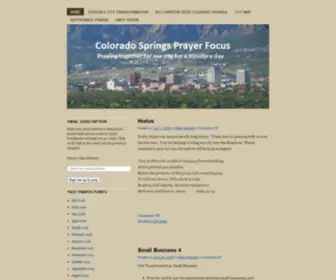 CSprayerfocus.org(Colorado Springs Prayer Focus) Screenshot