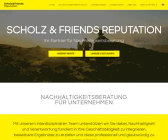 CSR-Berichte.de(Nachhaltigkeitsberatung von Scholz & Friends) Screenshot