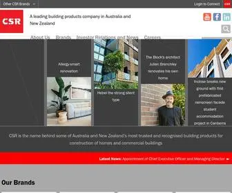 CSR.co.nz(CSR Building Products) Screenshot