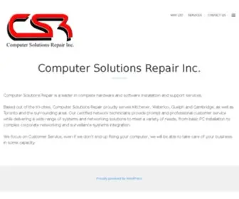 Csrepair.ca(Computer Solutions Repair Inc) Screenshot