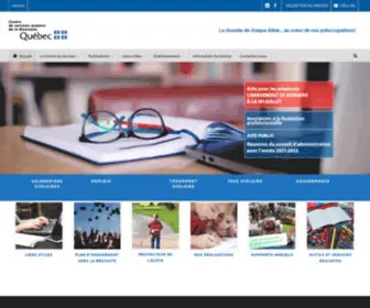Csriveraine.qc.ca(Centre de services scolaire de la Riveraine) Screenshot