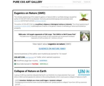 CSS-ART.com(PURE CSS ART GALLERY) Screenshot