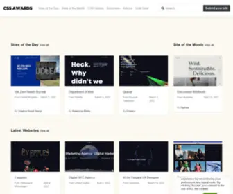 CSS-Awards.com(Recognition for Web Designers & Developers) Screenshot