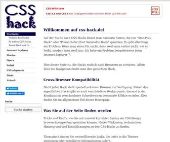 CSS-Hack.de(CSS Hack) Screenshot