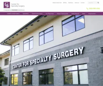 CSS-Oregon.com(Center for Specialty Surgery) Screenshot