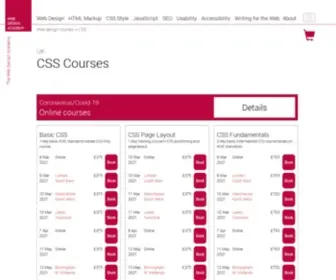 CSS-Training-Courses.co.uk(CSS Courses UK) Screenshot