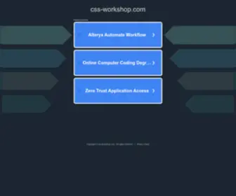 CSS-Workshop.com(Contact Support) Screenshot