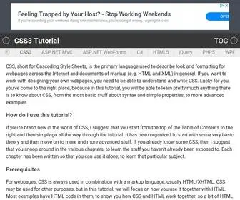 CSS3-Tutorial.net(The complete CSS3 tutorial) Screenshot