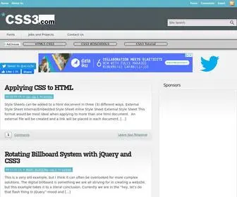 CSS3.com(And blog) Screenshot