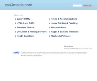 CSS3Mania.com(CSS3 Mania) Screenshot