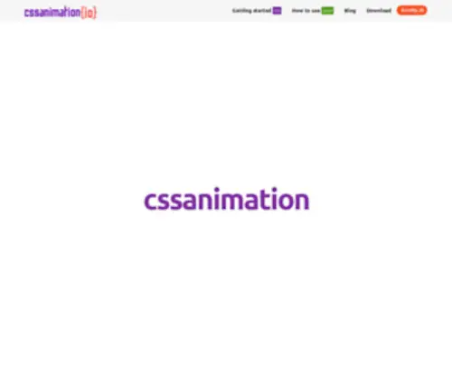 Cssanimation.io(CSS Animation Library for Developers and Ninjas) Screenshot