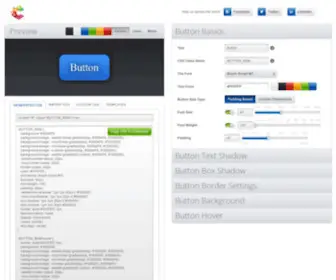 CSsbuttoncreator.com(CSS Button Creator) Screenshot