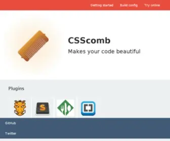 CSscomb.com(The Greatest tool for sorting CSS properties in specific order) Screenshot