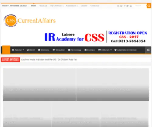 CSscurrentaffairs.pk(CSS Current Affairs) Screenshot