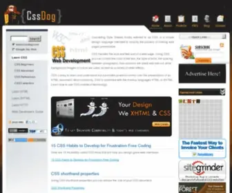 CSsdog.com(Learning Cascading Style Sheet in simple and easy steps with examples) Screenshot
