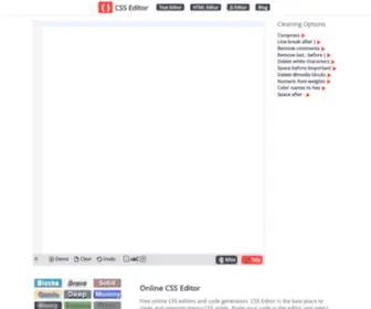 Csseditor.com(Free online CSS editors and code generators. CSS Editor) Screenshot
