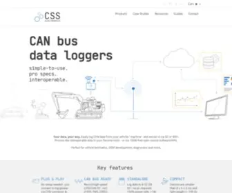 Csselectronics.com(CAN Bus Data Loggers) Screenshot