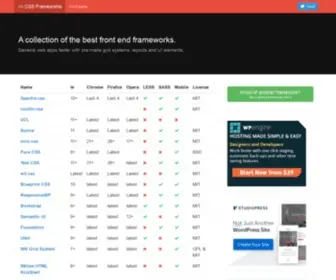 CSSframeworks.org(CSS Frameworks) Screenshot