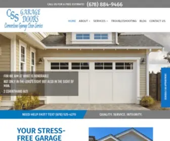 CSsgaragedoors.com(Garage Door Service) Screenshot