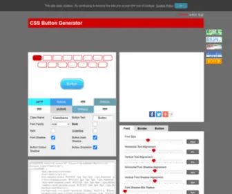 CSsgenerators.net(CSS Button Generator) Screenshot