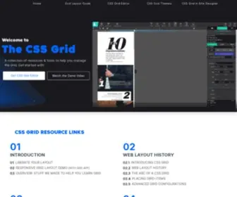 CSSgrid.cc(CSS Grid Resources & Tools) Screenshot