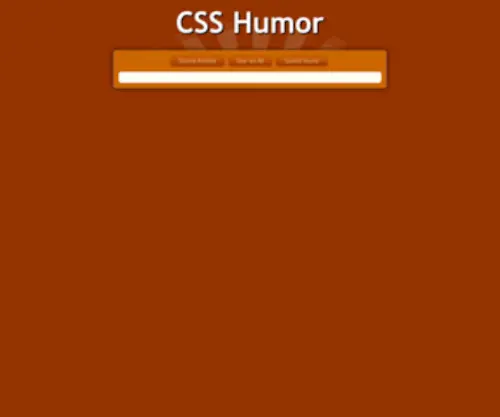 CSshumor.com(CSS Humor) Screenshot