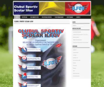 Cssilfov.ro(Clubul Sportiv Scolar Ilfov) Screenshot