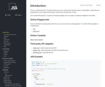 Cssinjs.org(JSS) Screenshot