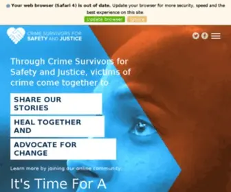 CSSJ.org(A flagship project of Alliance for Safety and Justice) Screenshot