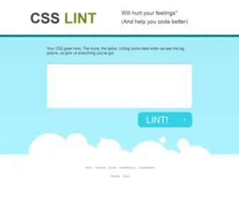 CSslint.net(CSS Lint) Screenshot